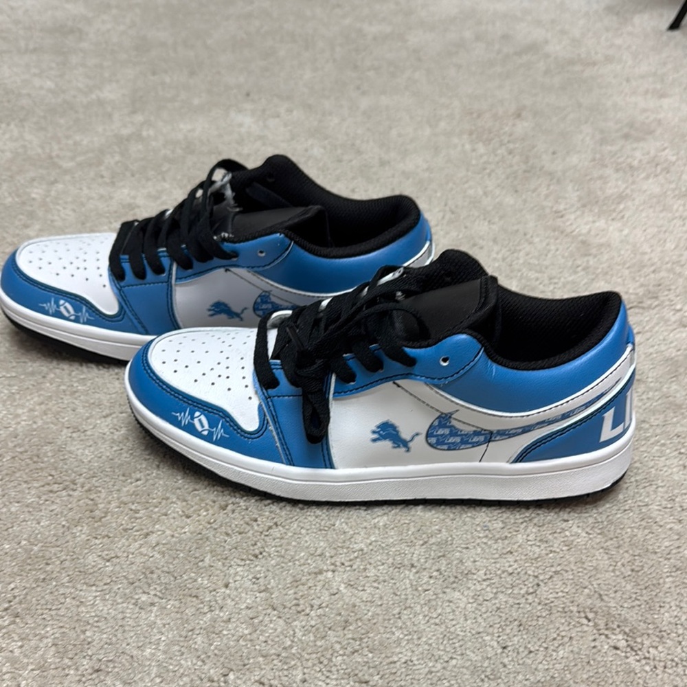 Honolulu Blue and White Athletic Shoes